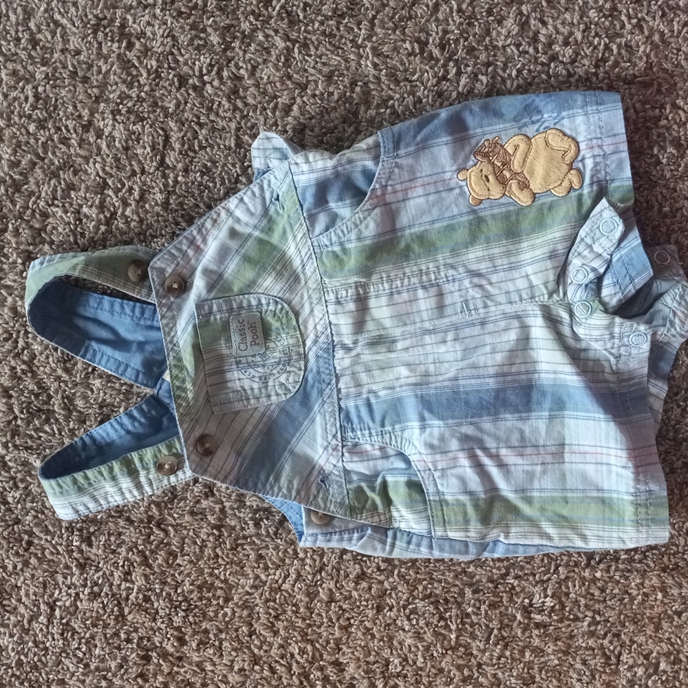 Winnie the Pooh baby boy overalls